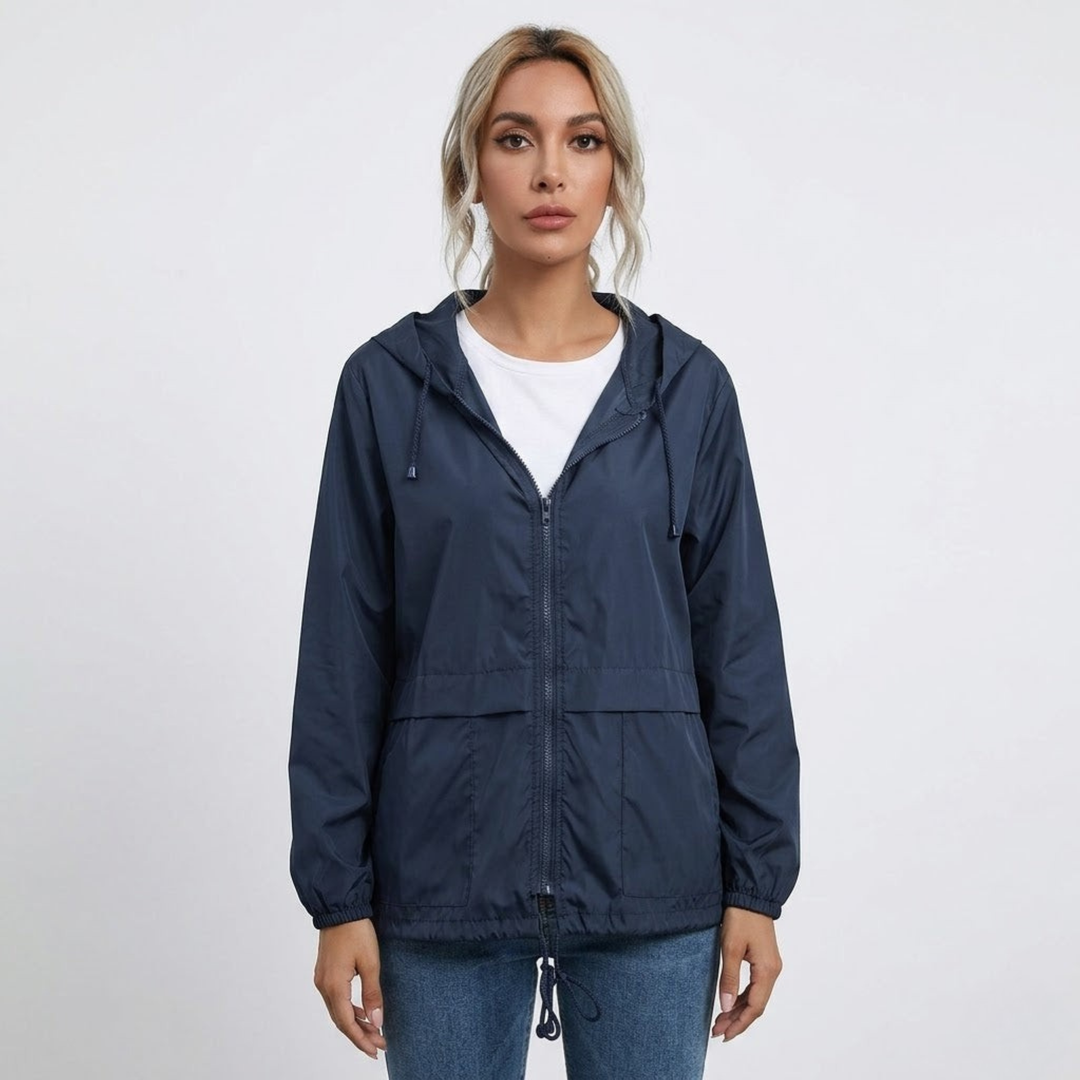 Veste de Pluie Légère Rose Femme | Déperlante, Capuche, Zippée 0