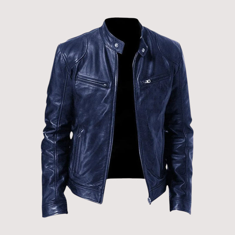 Veste en Cuir Romain | Coupe Ajustée et Intemporelle pour Homme 3