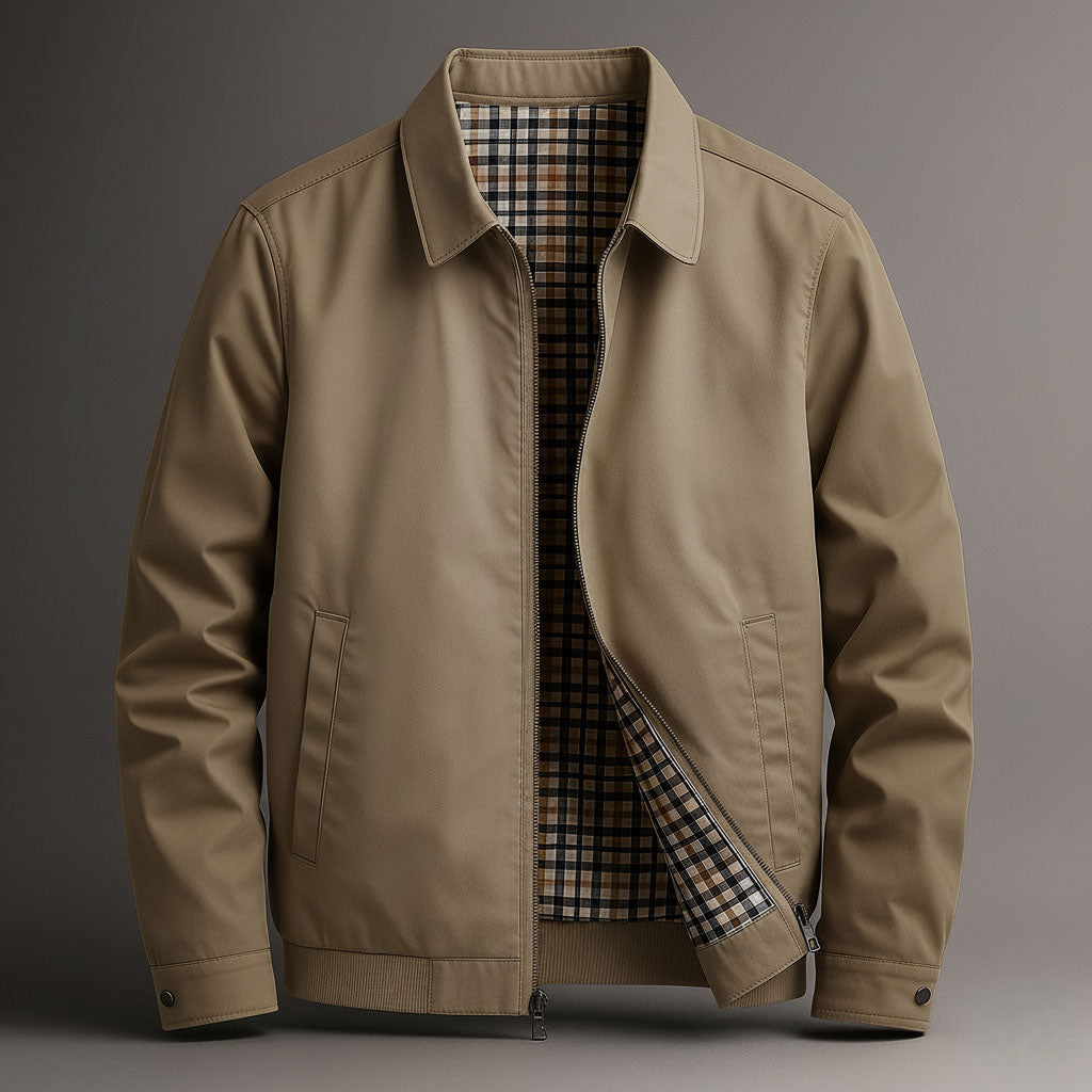 Veste Harrington Paul | Col Chemise, Doublure à Carreaux Homme 2